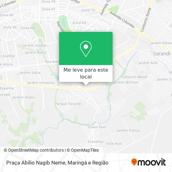 Praça Abilio Nagib Neme mapa