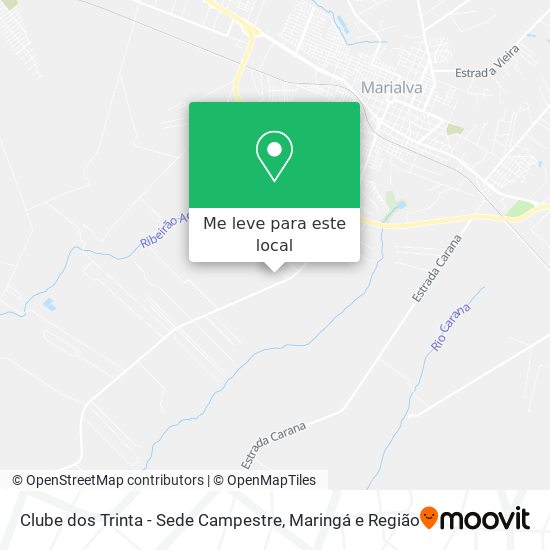 Clube dos Trinta - Sede Campestre mapa