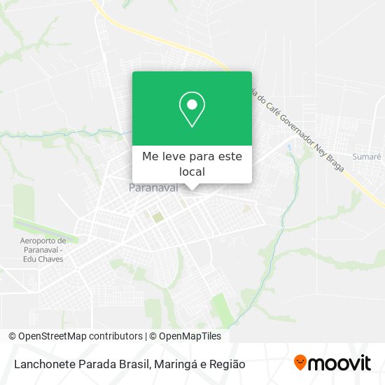 Lanchonete Parada Brasil mapa