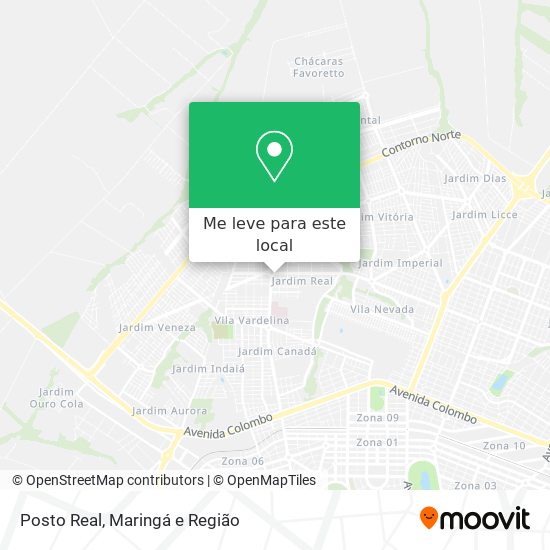 Posto Real mapa