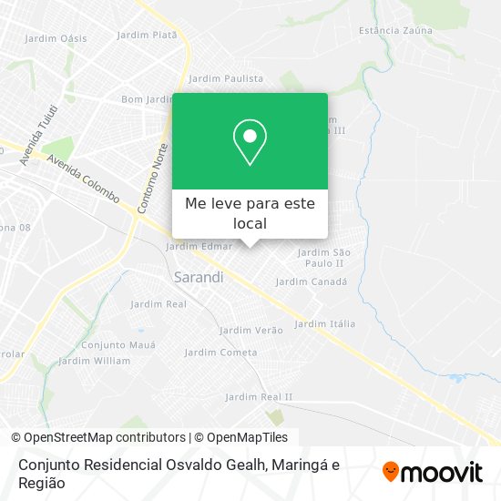 Conjunto Residencial Osvaldo Gealh mapa