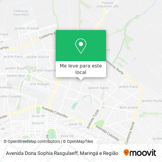 Avenida Dona Sophia Rasgulaeff mapa