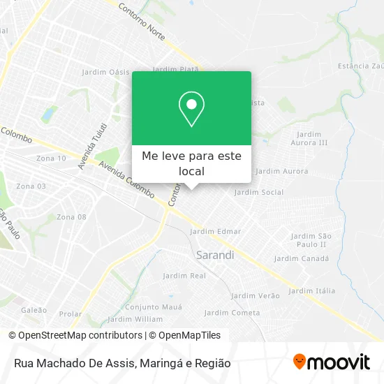 Rua Machado De Assis mapa