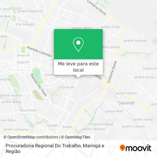 Procuradoria Regional Do Trabalho mapa