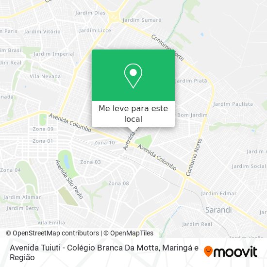 Avenida Tuiuti - Colégio Branca Da Motta mapa