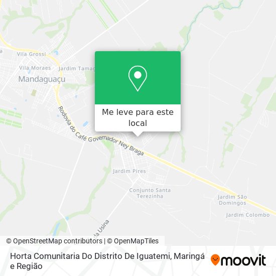 Horta Comunitaria Do Distrito De Iguatemi mapa