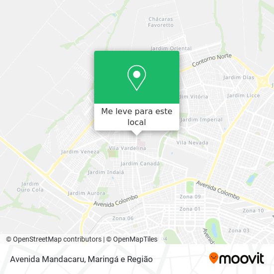 Avenida Mandacaru mapa