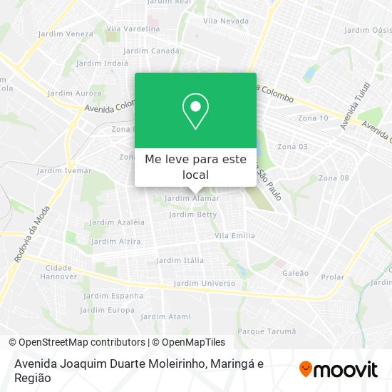 Avenida Joaquim Duarte Moleirinho mapa