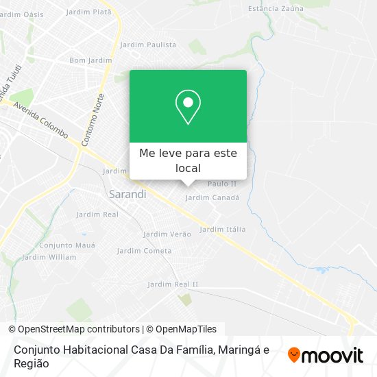 Conjunto Habitacional Casa Da Família mapa