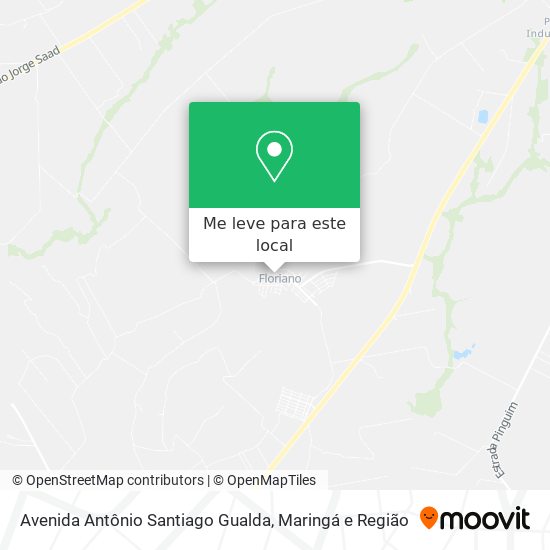 Avenida Antônio Santiago Gualda mapa