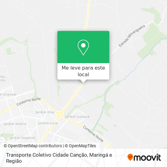 Transporte Coletivo Cidade Canção mapa