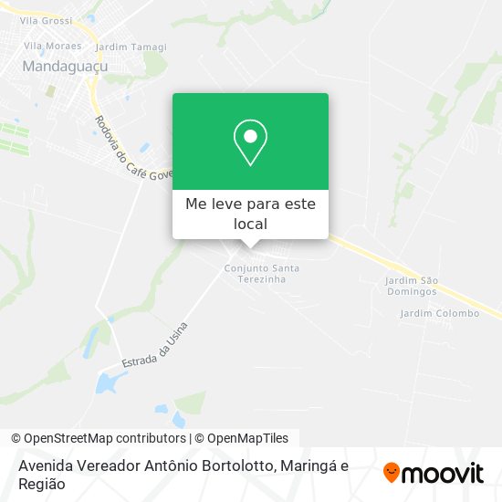 Avenida Vereador Antônio Bortolotto mapa