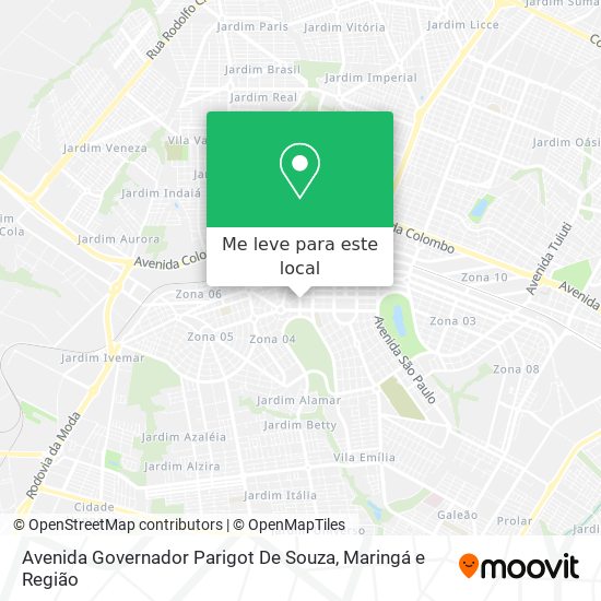 Avenida Governador Parigot De Souza mapa