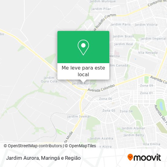 Jardim Aurora mapa