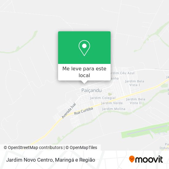 Jardim Novo Centro mapa