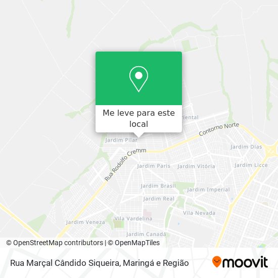 Rua Marçal Cândido Siqueira mapa