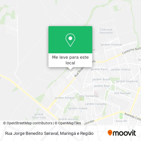 Rua Jorge Benedito Seraval mapa