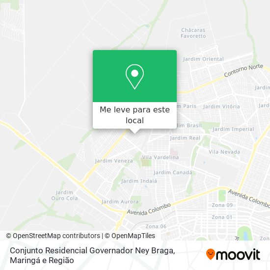 Conjunto Residencial Governador Ney Braga mapa