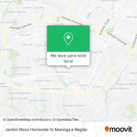 Jardim Novo Horizonte IV mapa