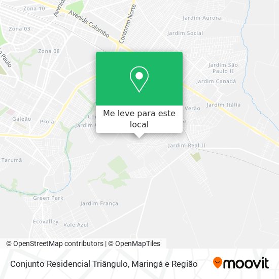 Conjunto Residencial Triângulo mapa
