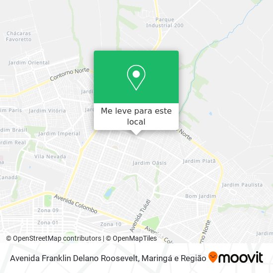 Avenida Franklin Delano Roosevelt mapa