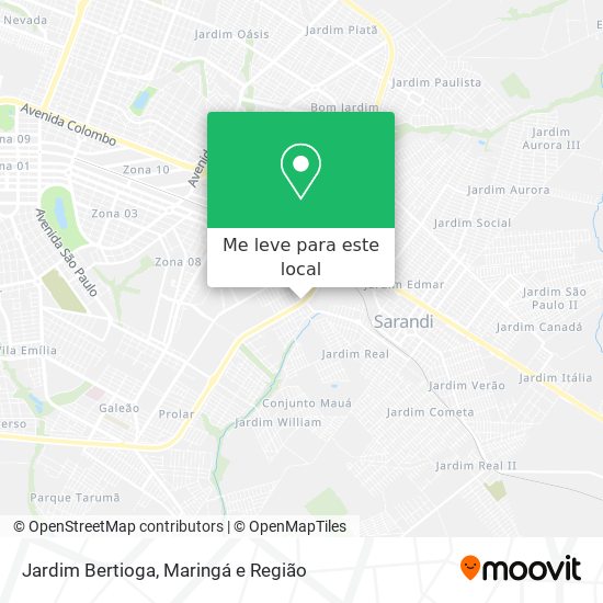 Jardim Bertioga mapa