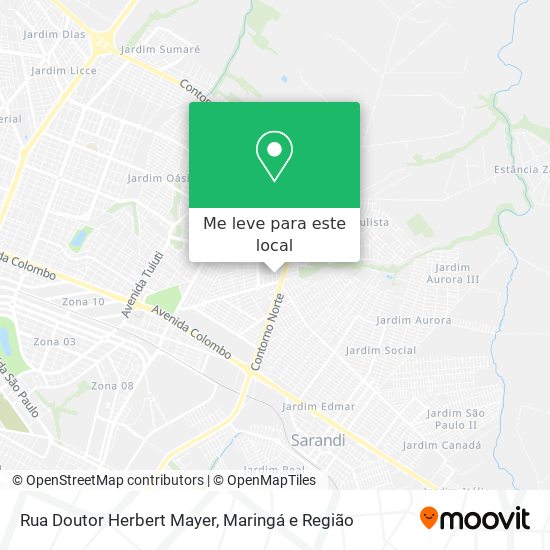 Rua Doutor Herbert Mayer mapa