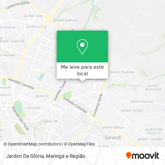 Jardim Da Glória mapa