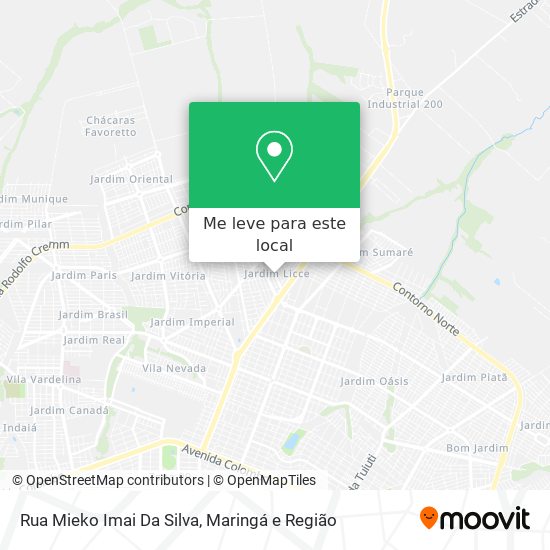 Rua Mieko Imai Da Silva mapa