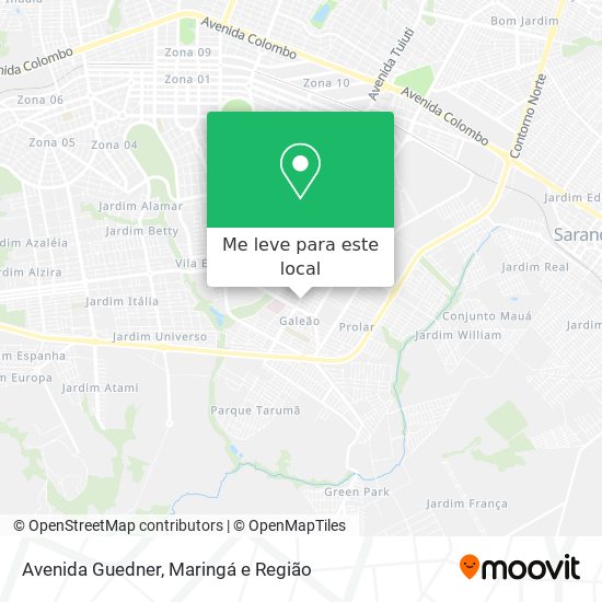 Avenida Guedner mapa