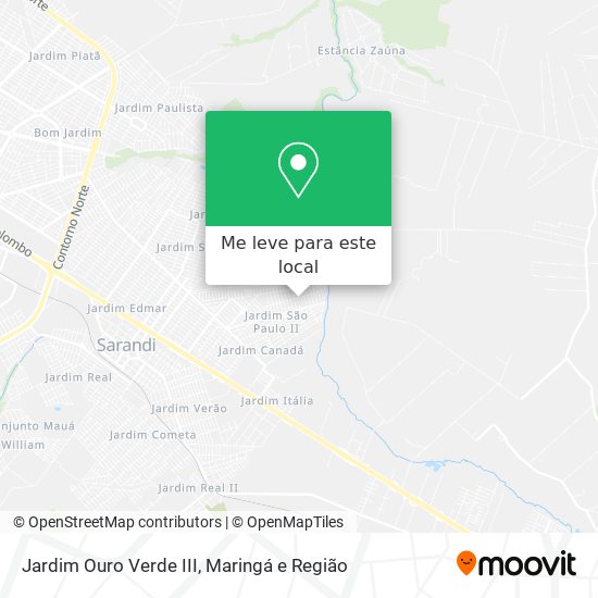Jardim Ouro Verde III mapa