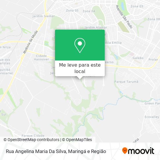 Rua Angelina Maria Da Silva mapa