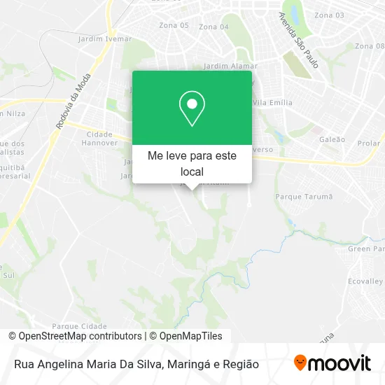 Rua Angelina Maria Da Silva mapa