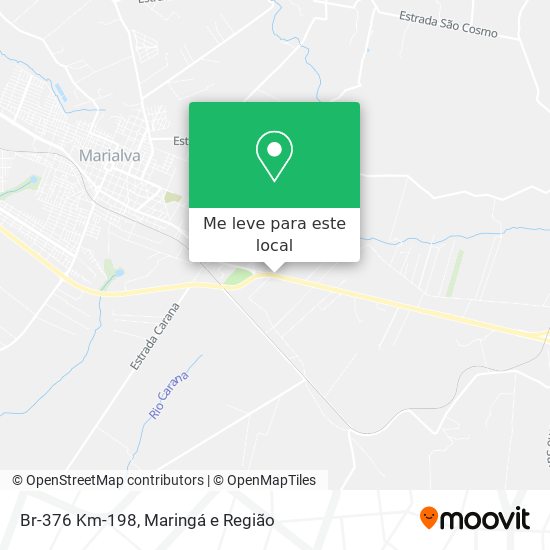 Br-376 Km-198 mapa