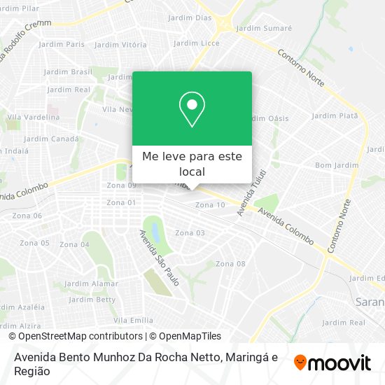 Avenida Bento Munhoz Da Rocha Netto mapa