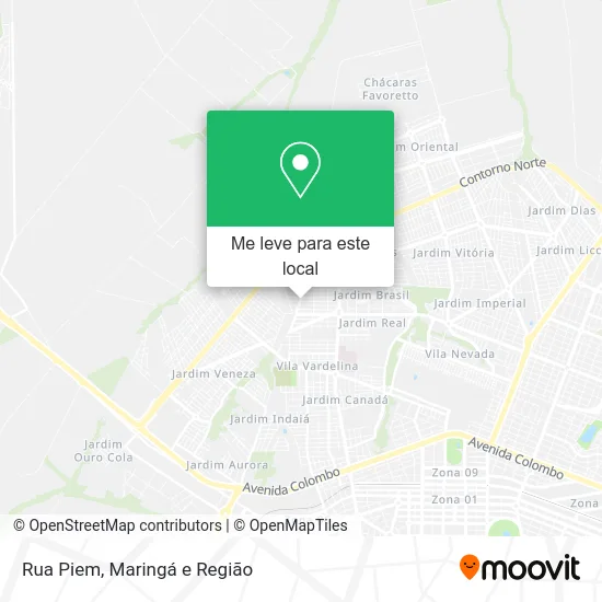 Rua Piem mapa