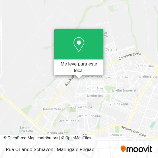 Rua Orlando Schiavoni mapa