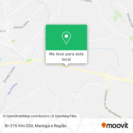 Br-376 Km-200 mapa
