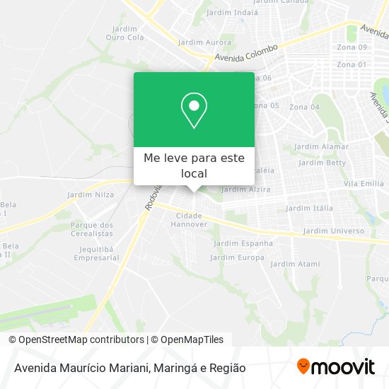 Avenida Maurício Mariani mapa