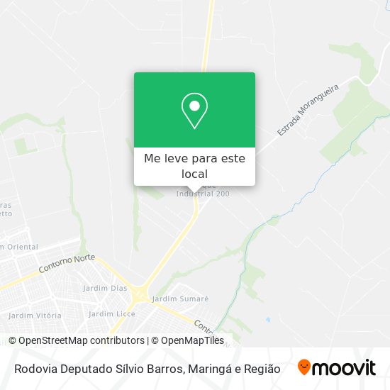 Rodovia Deputado Sílvio Barros mapa