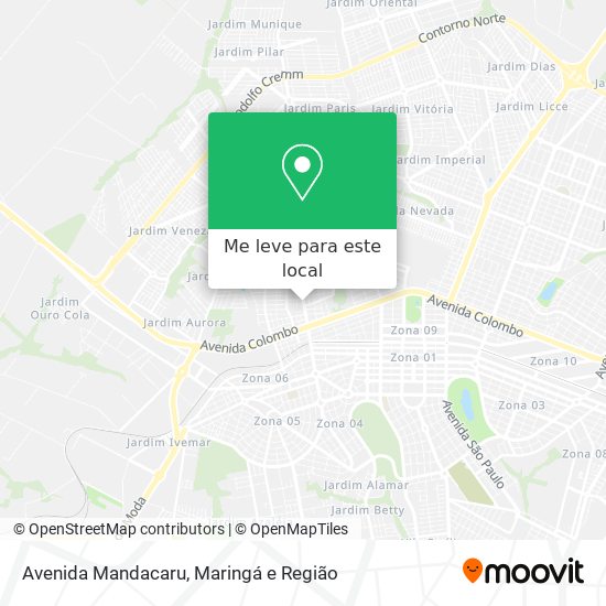 Avenida Mandacaru mapa
