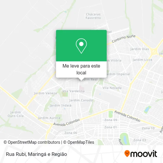 Rua Rubi mapa