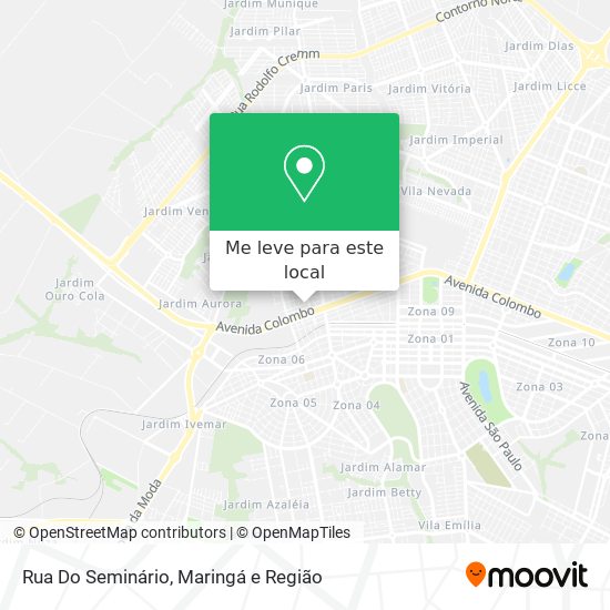 Rua Do Seminário mapa