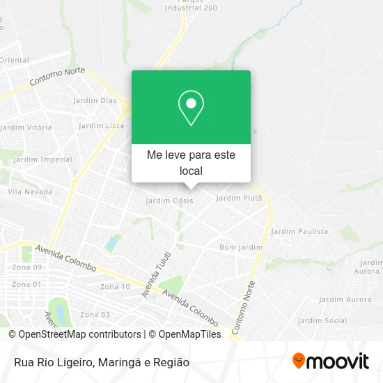 Rua Rio Ligeiro mapa