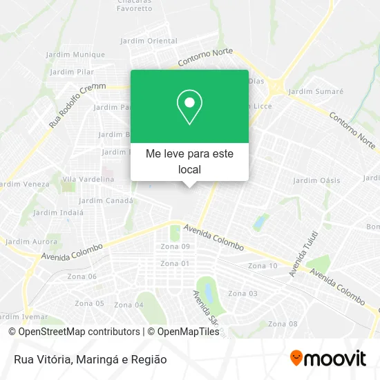 Rua Vitória mapa