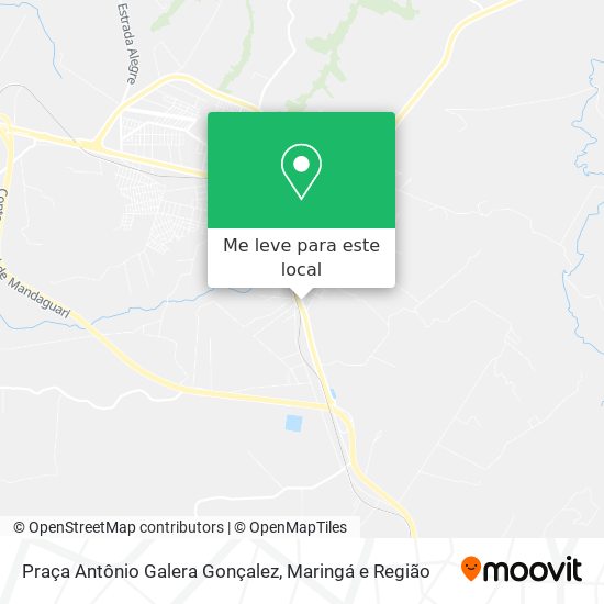 Praça Antônio Galera Gonçalez mapa