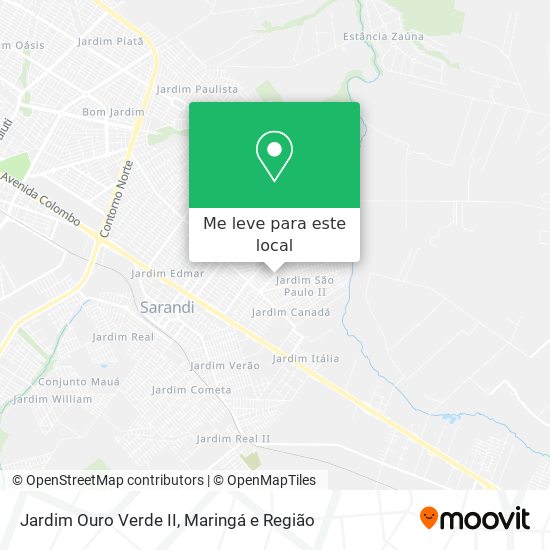 Jardim Ouro Verde II mapa