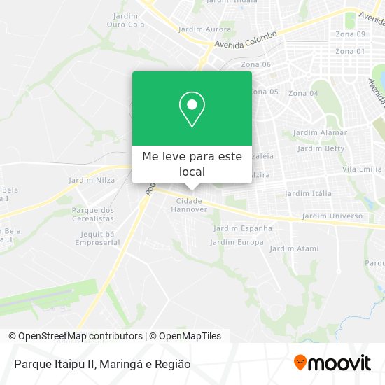 Parque Itaipu II mapa