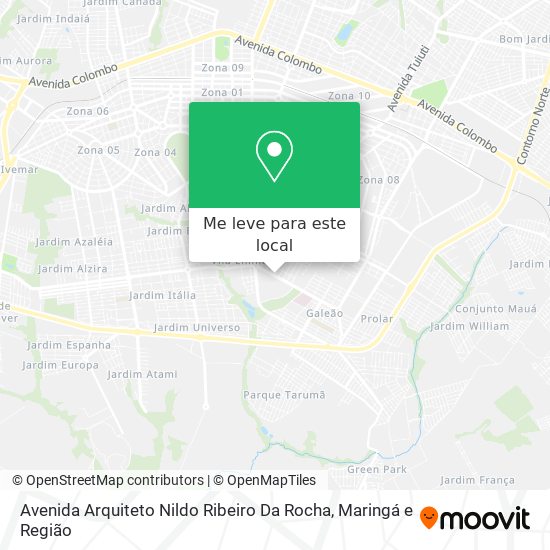 Avenida Arquiteto Nildo Ribeiro Da Rocha mapa