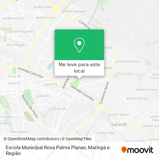 Escola Municipal Rosa Palma Planas mapa